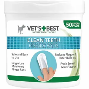 Vets Best Clean fingertut til tandpleje 50 stk